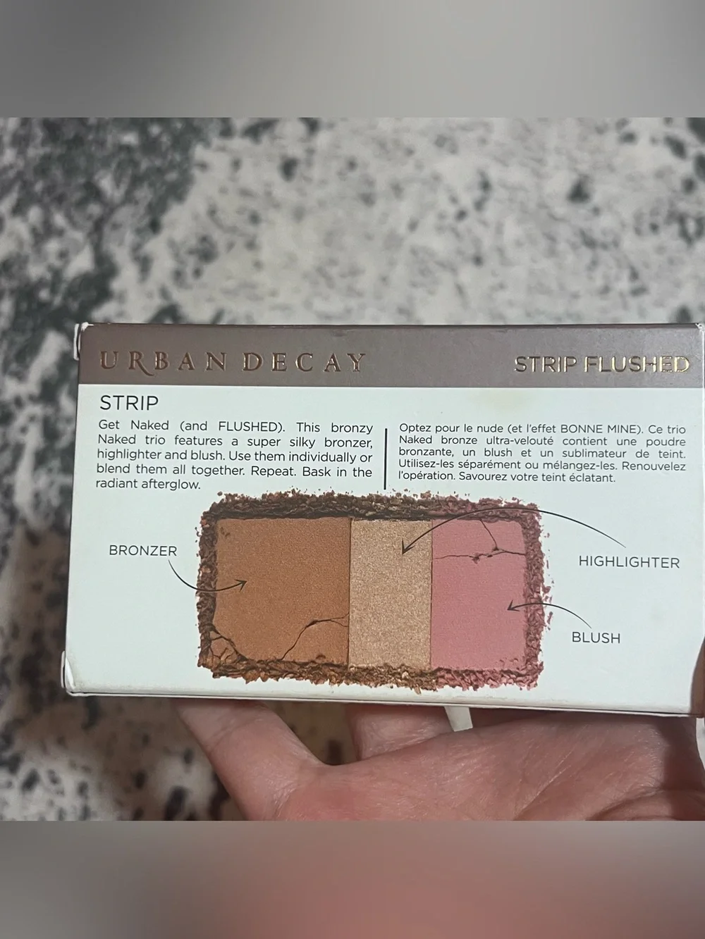 Urban Decay Naked Flushed palette Strip